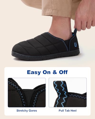 Thumbnail 5 de LongBay Men's Two-Tone Slippers Cushy Memory Foam Indoor/Outdoor