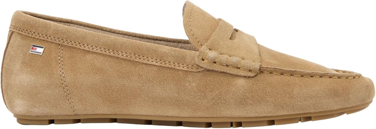 Thumbnail 5 de Tommy Hilfiger Damen Driver Schuh Flag Soft Suede Loafer – Elegant