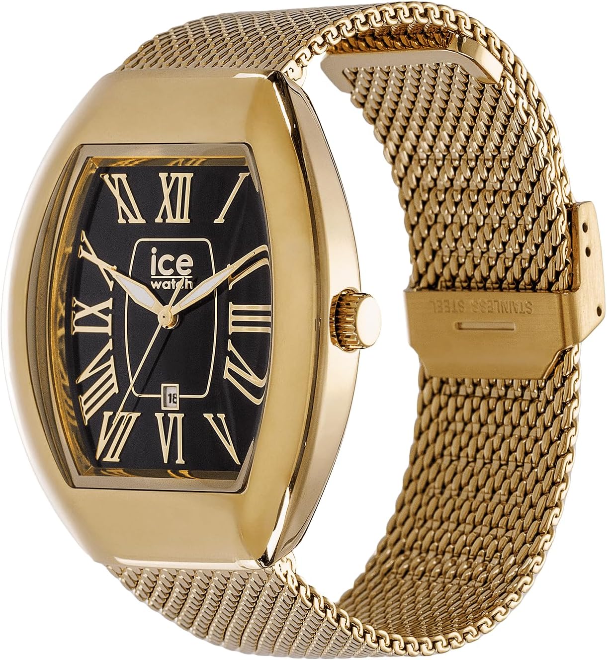 Thumbnail 6 de Ice-Watch Ice Boliday Dome Metal Mesh Gold Damenuhr