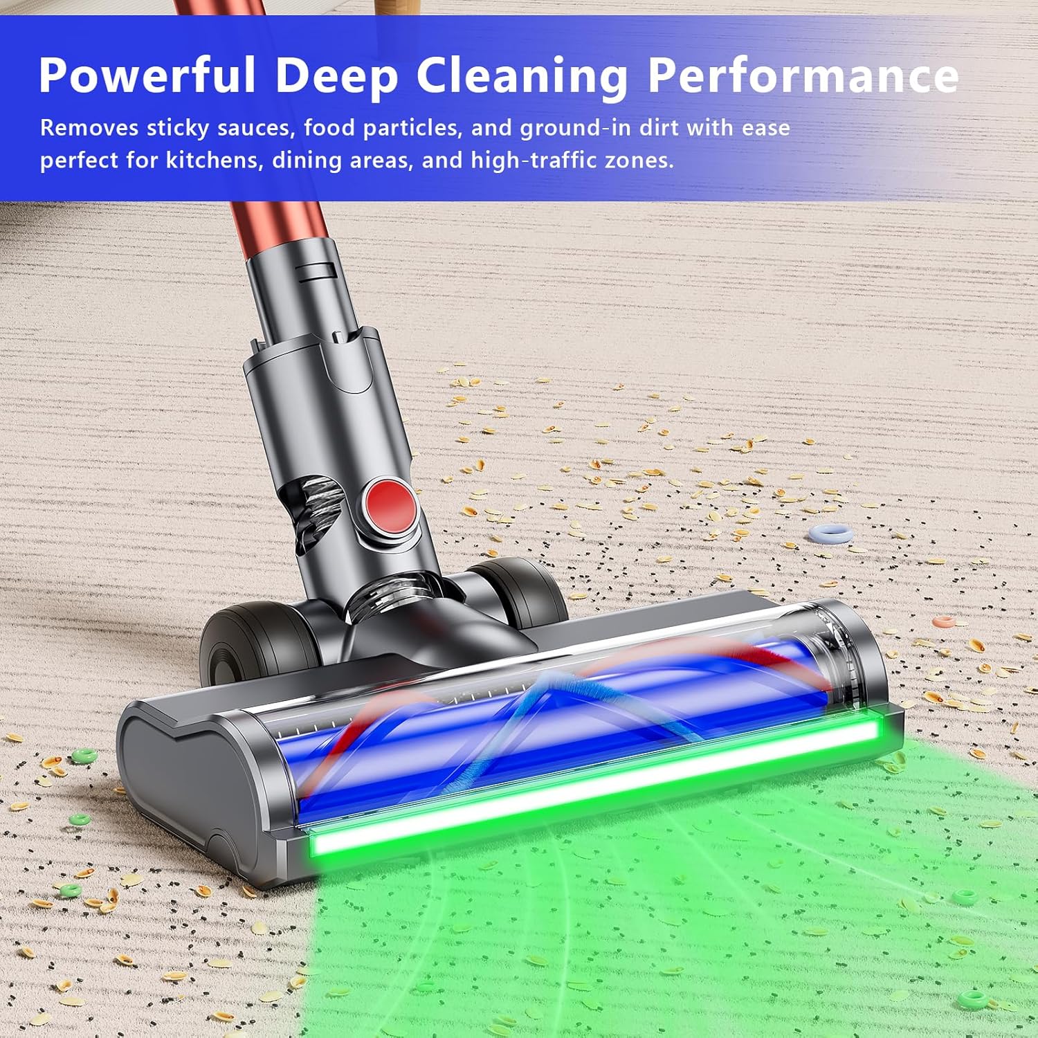 Thumbnail 5 de Brosse électrique compatible Dyson V6 Animal / V6 Fluffy — accessoire Turbo avec LED et libération rapide