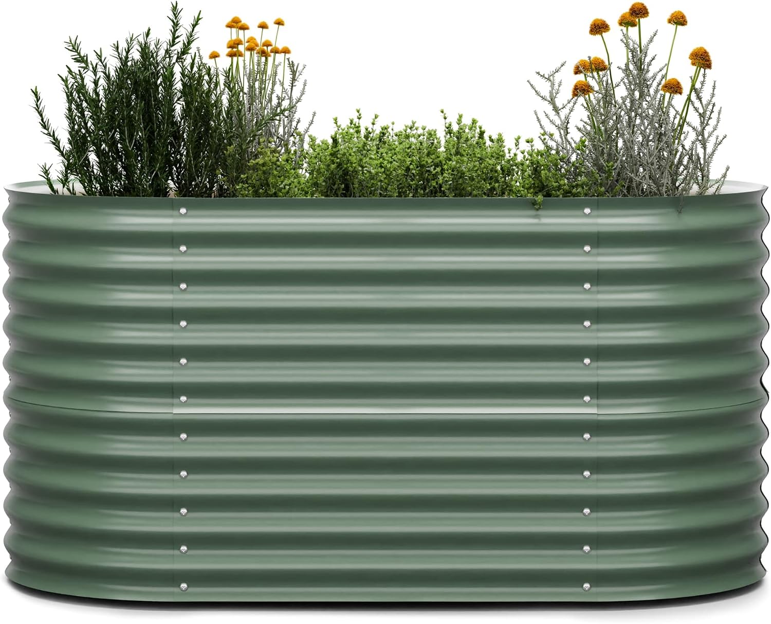 Detalle de blumfeldt High Grow 10046034 verhoogd bloembed, 1.000 l, verzinkt staal