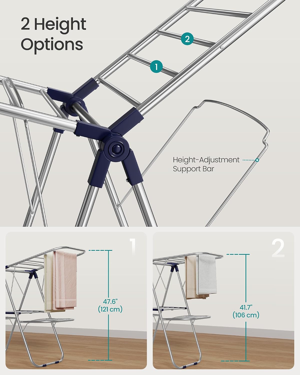 Detalle de SONGMICS Clothes Drying Rack ULLR506EQ01