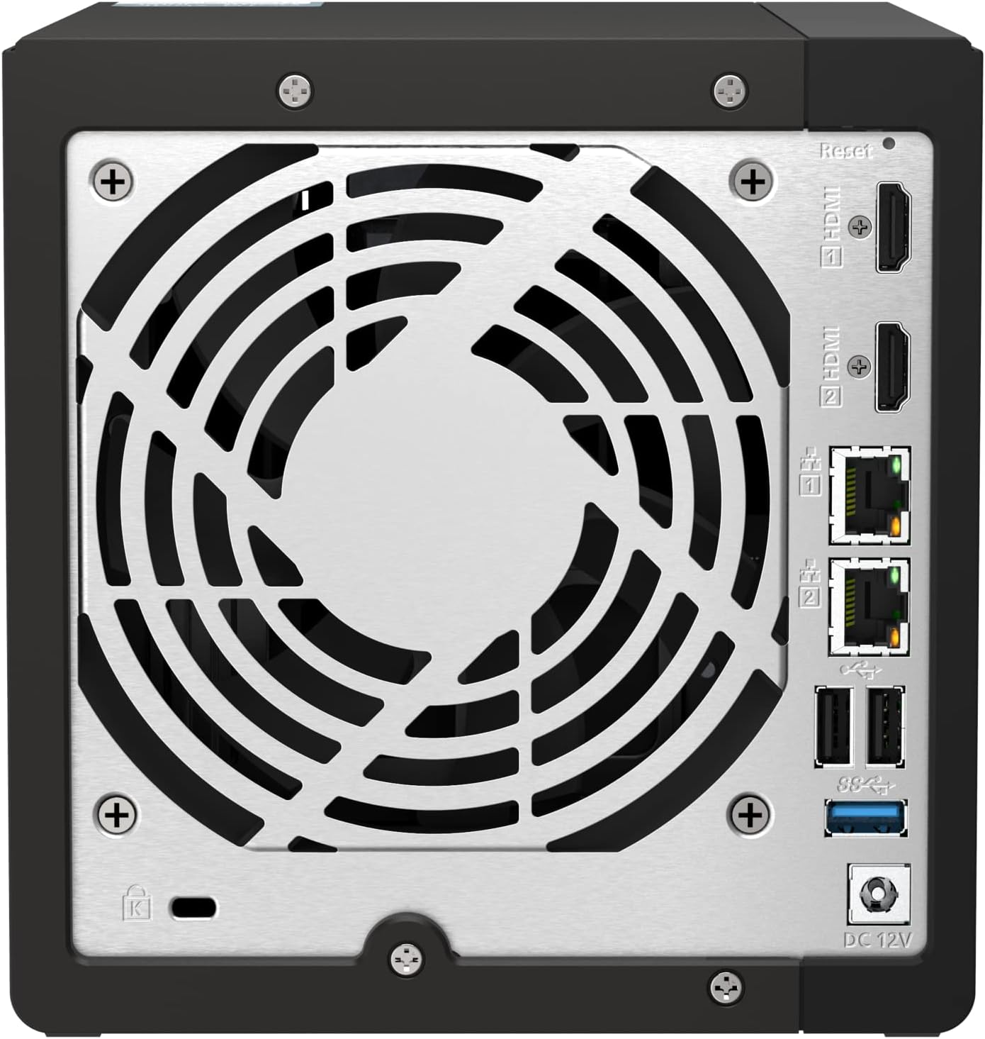 Detalle 2 de QNAP TS-453E-8G NAS, 4 zatoki, 8 GB DDR4 i dwa porty 2,5 GbE