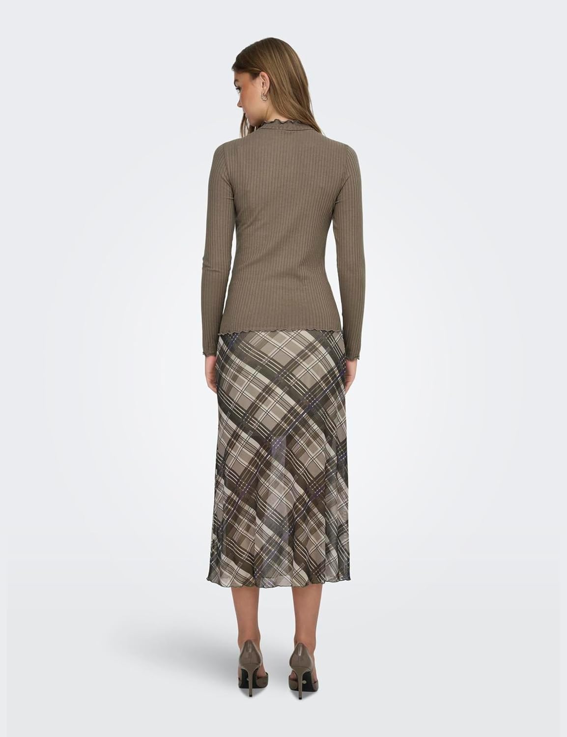 Thumbnail 4 de Jacqueline de Yong JDYFRANSISKA Top – a versatile stretch-fit women’s top with high-closed silhouette and ruffle trim