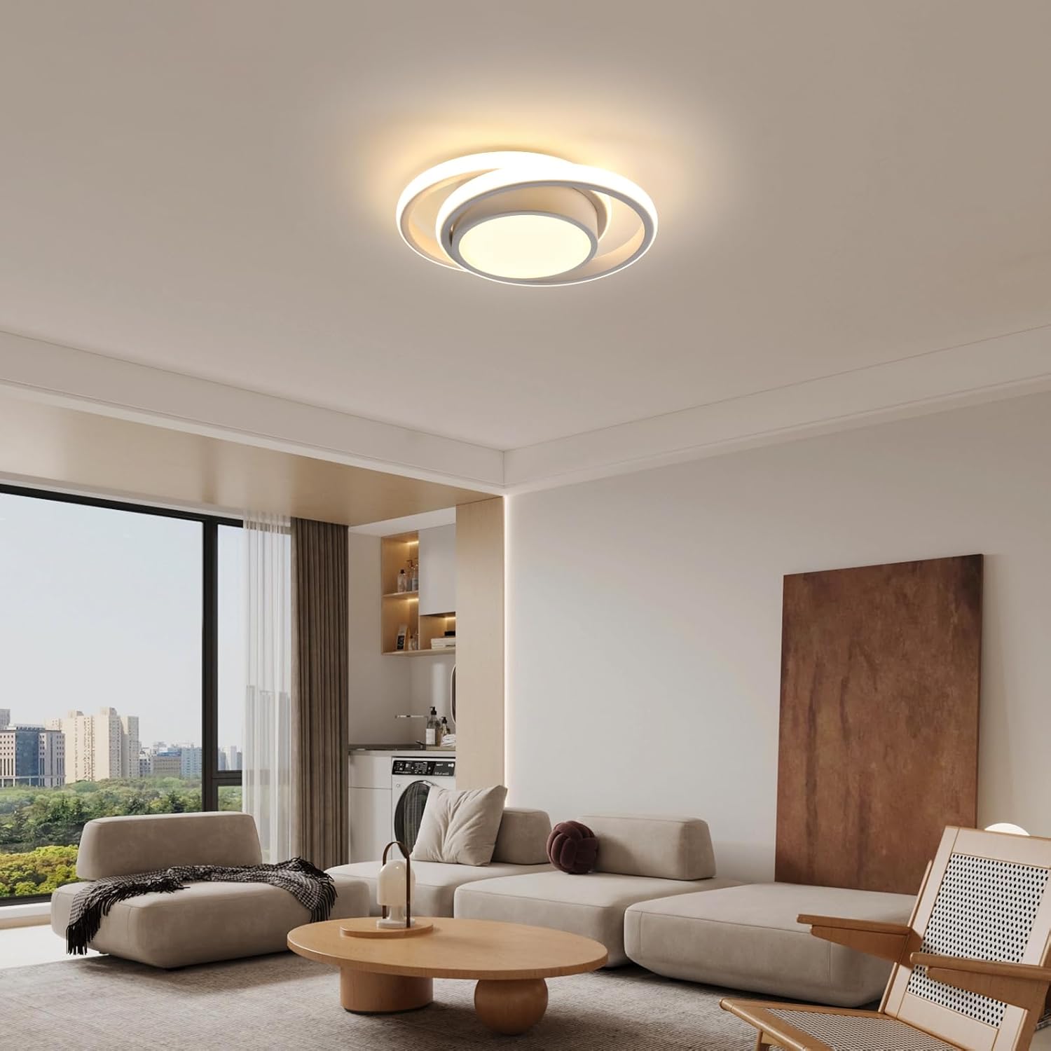 Thumbnail 7 de Comely Lámpara de Techo LED Redonda 32W 🌟 Estilo Moderno