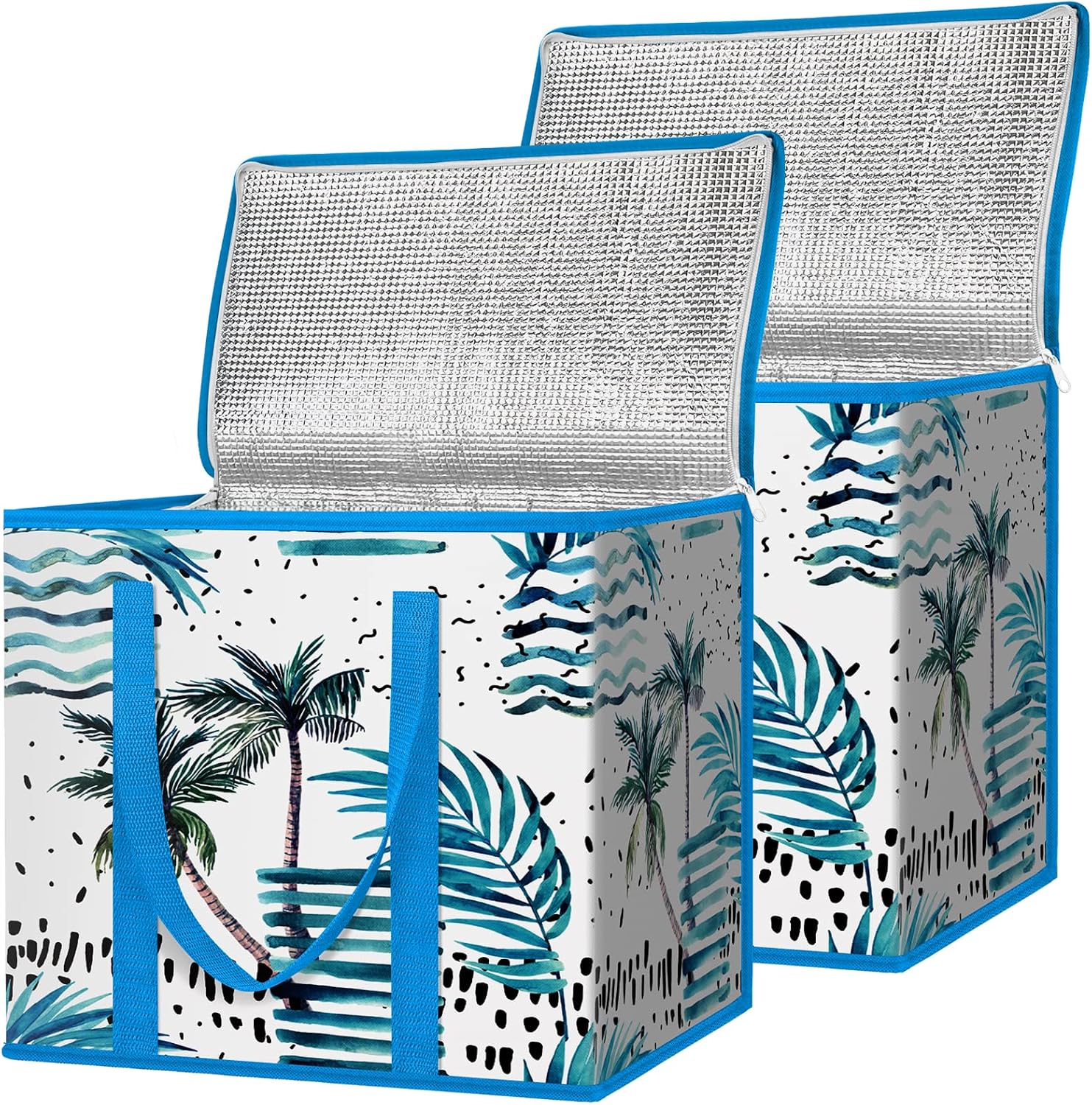 Detalle de BALEINE 2-Pack Insulated Reusable Grocery Bags (16''x9''x13'')
