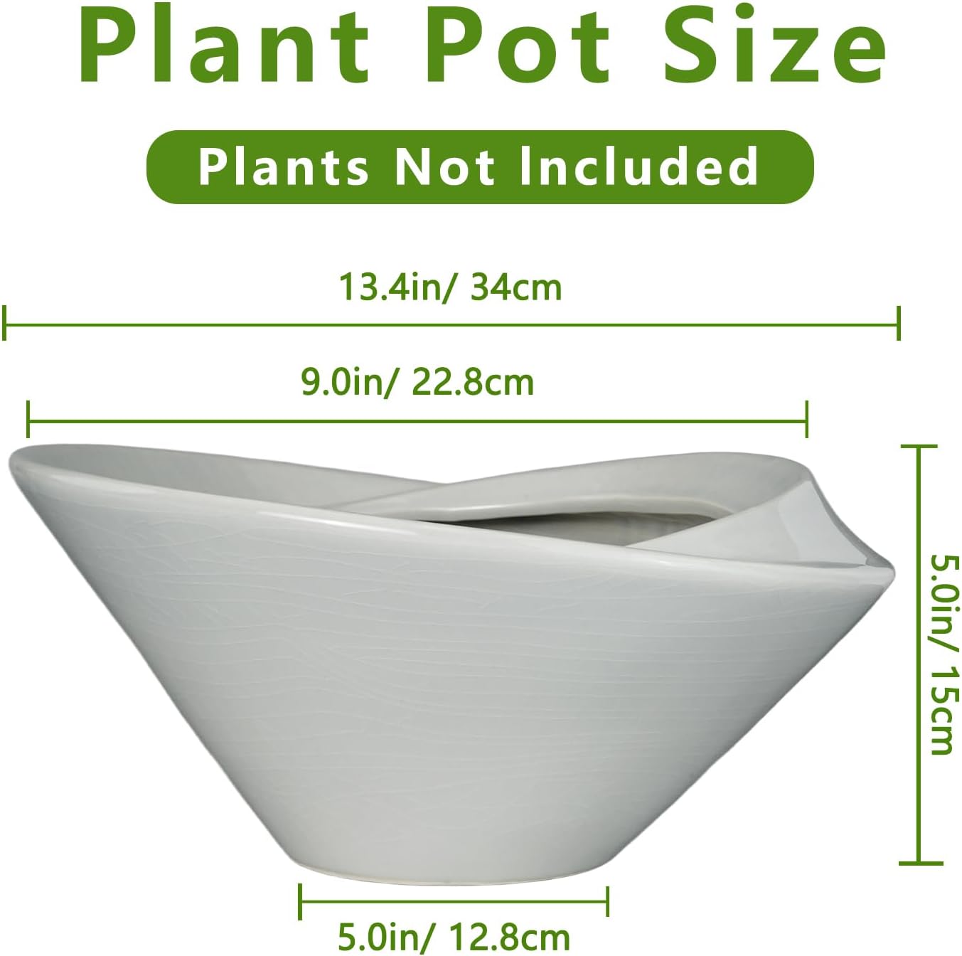 Detalle de Teagas Bonsai Pots 13 Inch Ceramic Planter