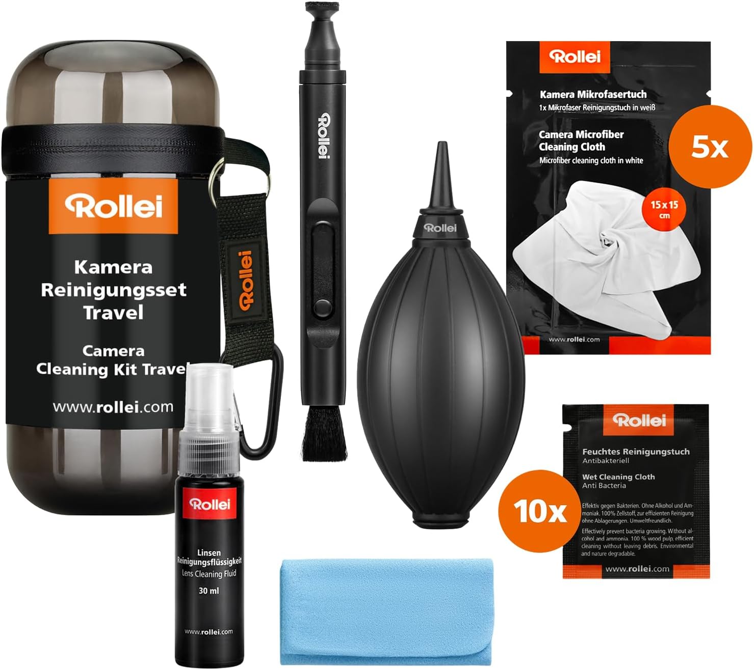 Thumbnail 4 de Rollei Sensorreinigungs Set – 12 Sensorpinsel + Reinigungsflüssigkeit für Vollformat-Kameras