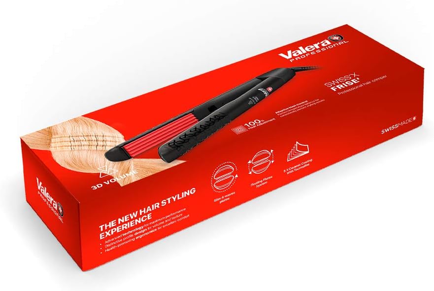 Detalle 2 de Valera Swiss'X Frisé 101.04 Krepp- und Welleneisen – Profi-Gerät aus Keramik