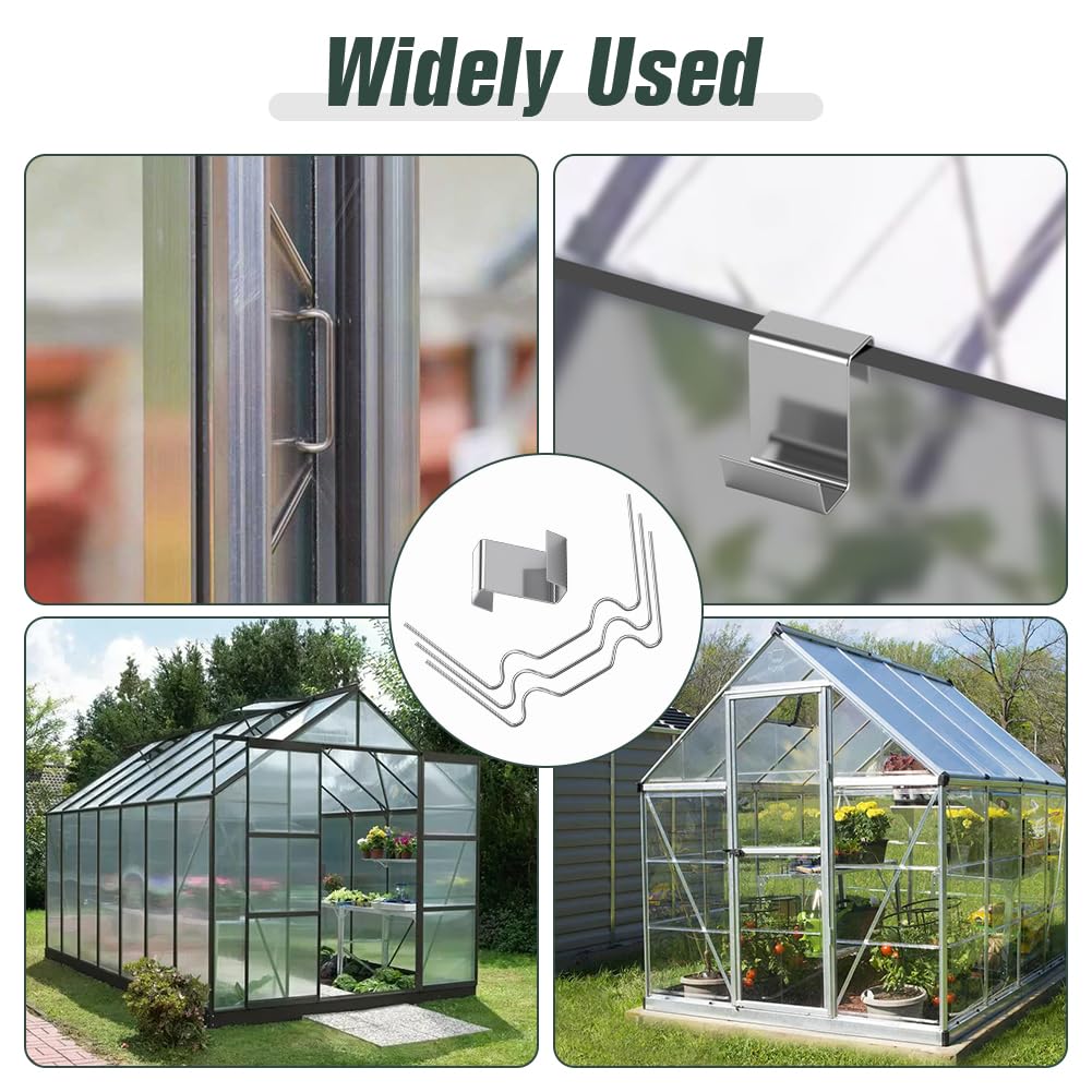 Thumbnail 6 de OFFCUP 6018520 Greenhouse Clips, 304 Stainless Steel, 150-Piece W and Z Set