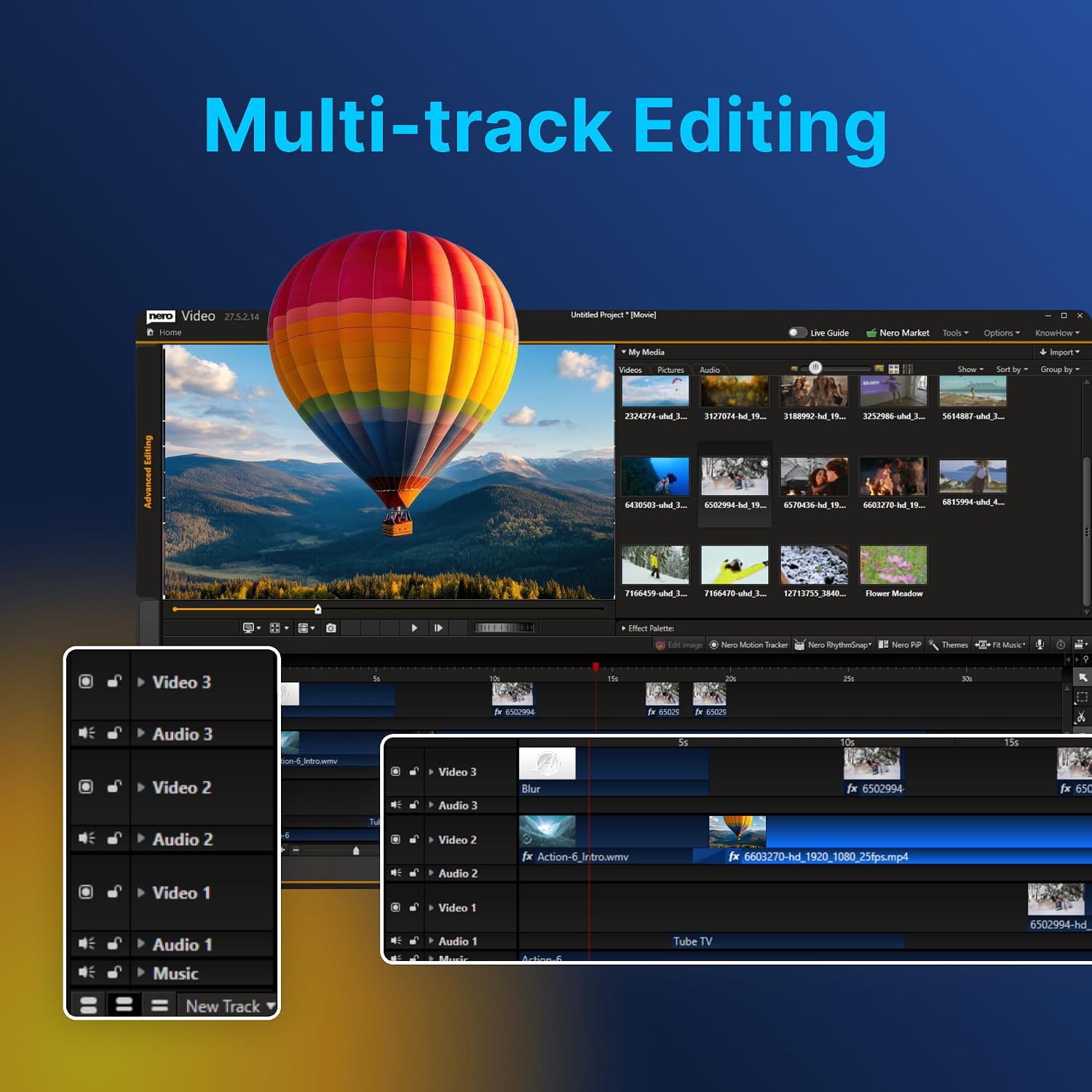 Thumbnail 5 de Nero Video 2026 for Windows — Lifetime Video Editor with 1000+ Effects