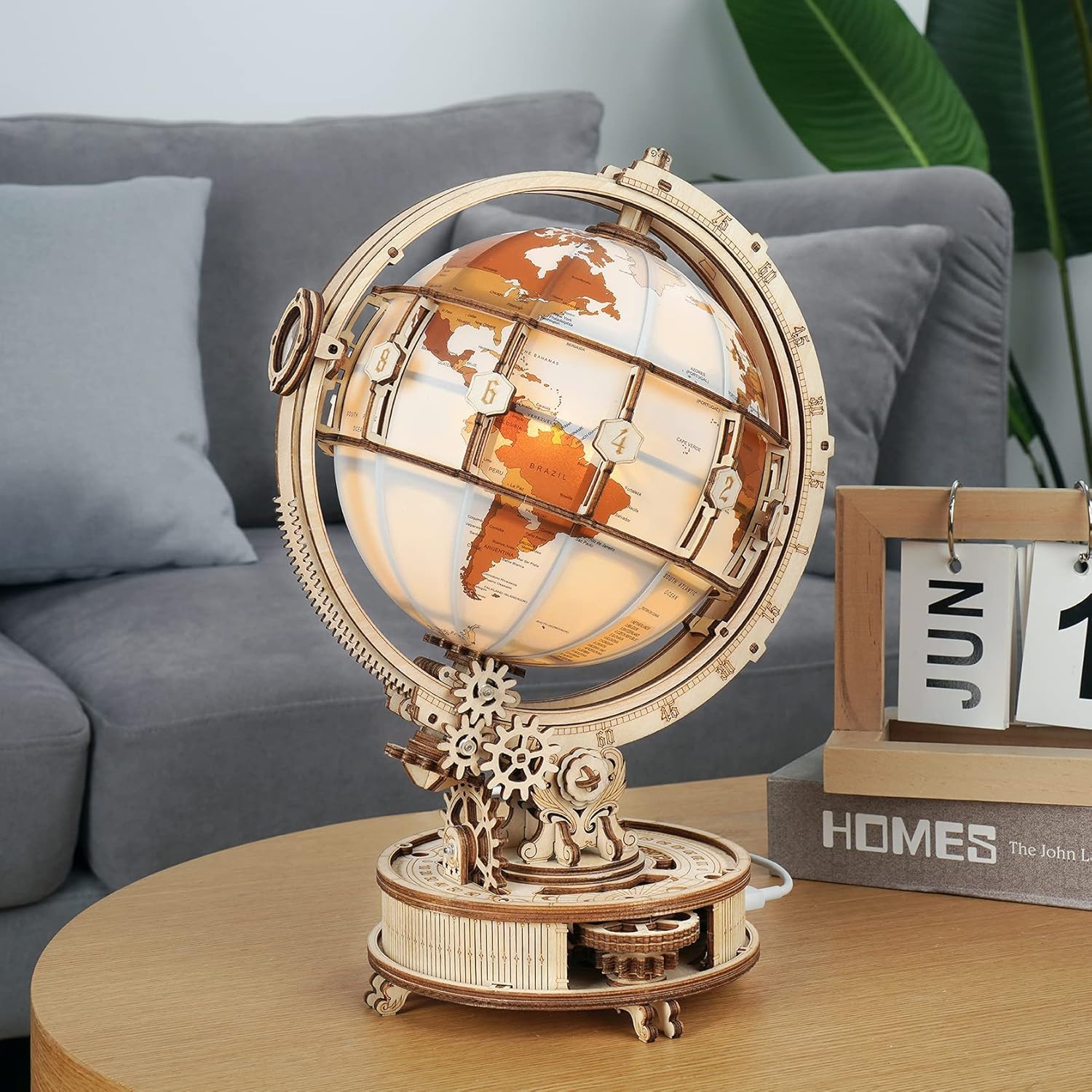 Thumbnail 5 de ROBOTIME Puzzle 3D Globo in Legno 180 pezzi