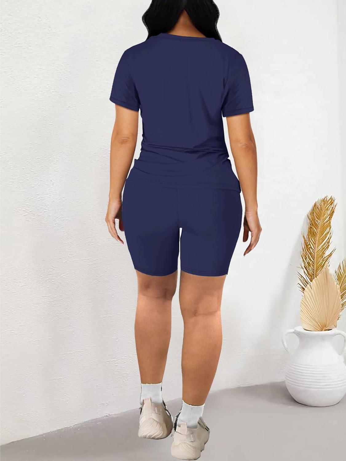 Detalle 2 de STOLKISS Women 2-Piece Short Sets: Classic Striped Summer Comfort