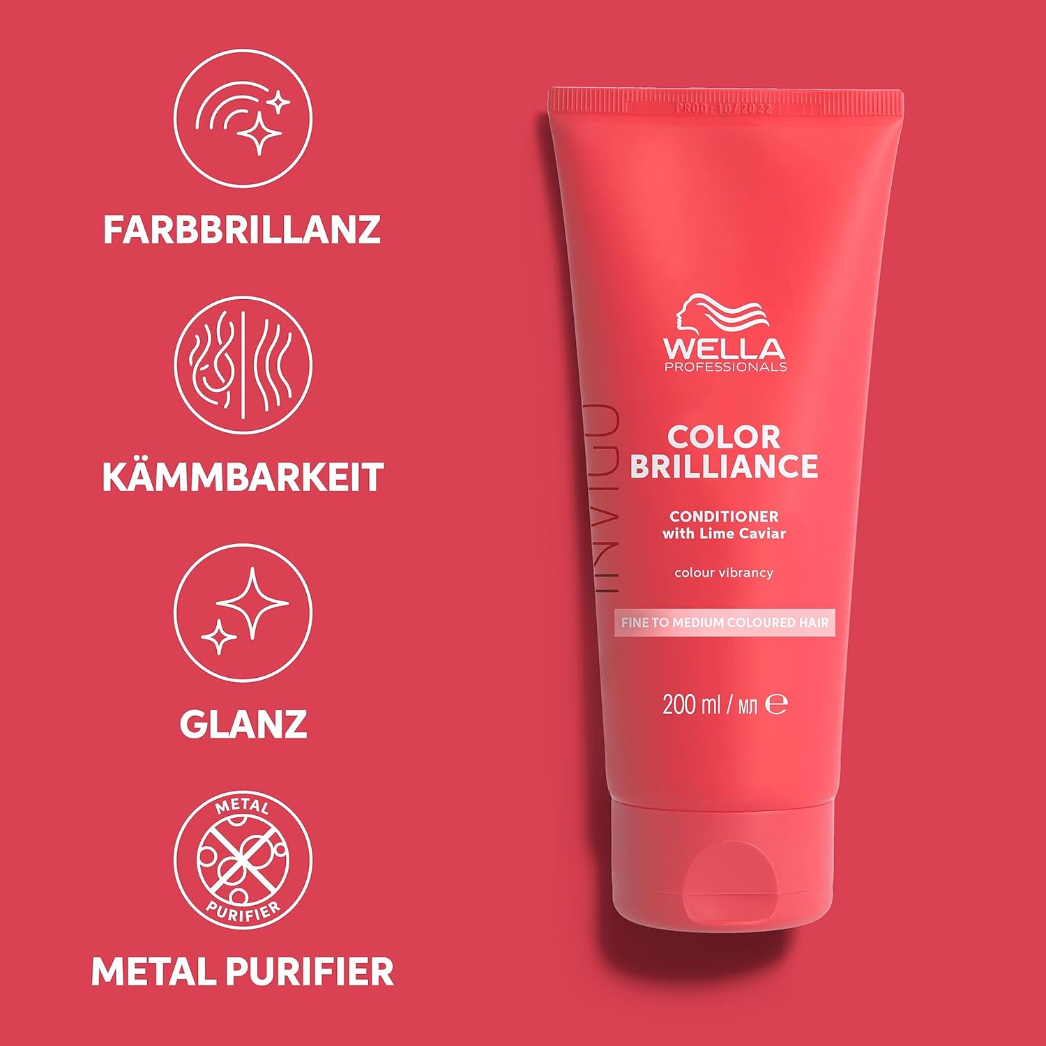 Thumbnail 1 de Wella Professionals Invigo Color Brilliance Conditioner fine – glättende Farbschutz-Haarspülung für feines, gefärbtes Haar (1 l)