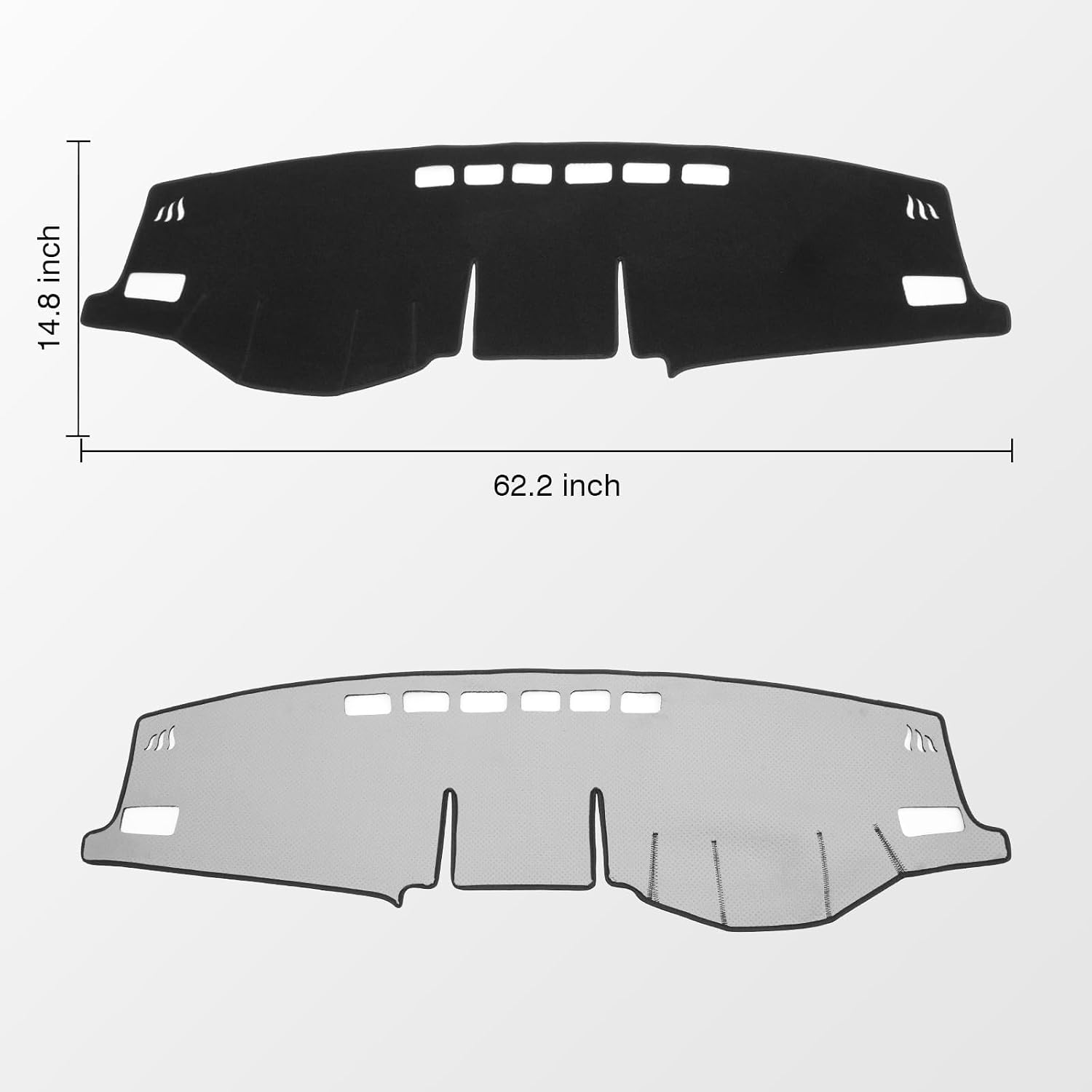 Thumbnail 1 de KUST Black Dash Cover Mat for Toyota RAV4 (2019-2025) — Custom Fit, Non-Slip, UV Protection