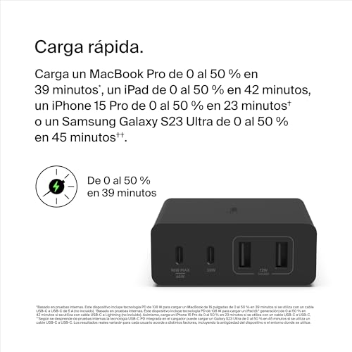 Thumbnail 5 de Belkin Estación de Carga Rápida USB GaN 108W ⚡