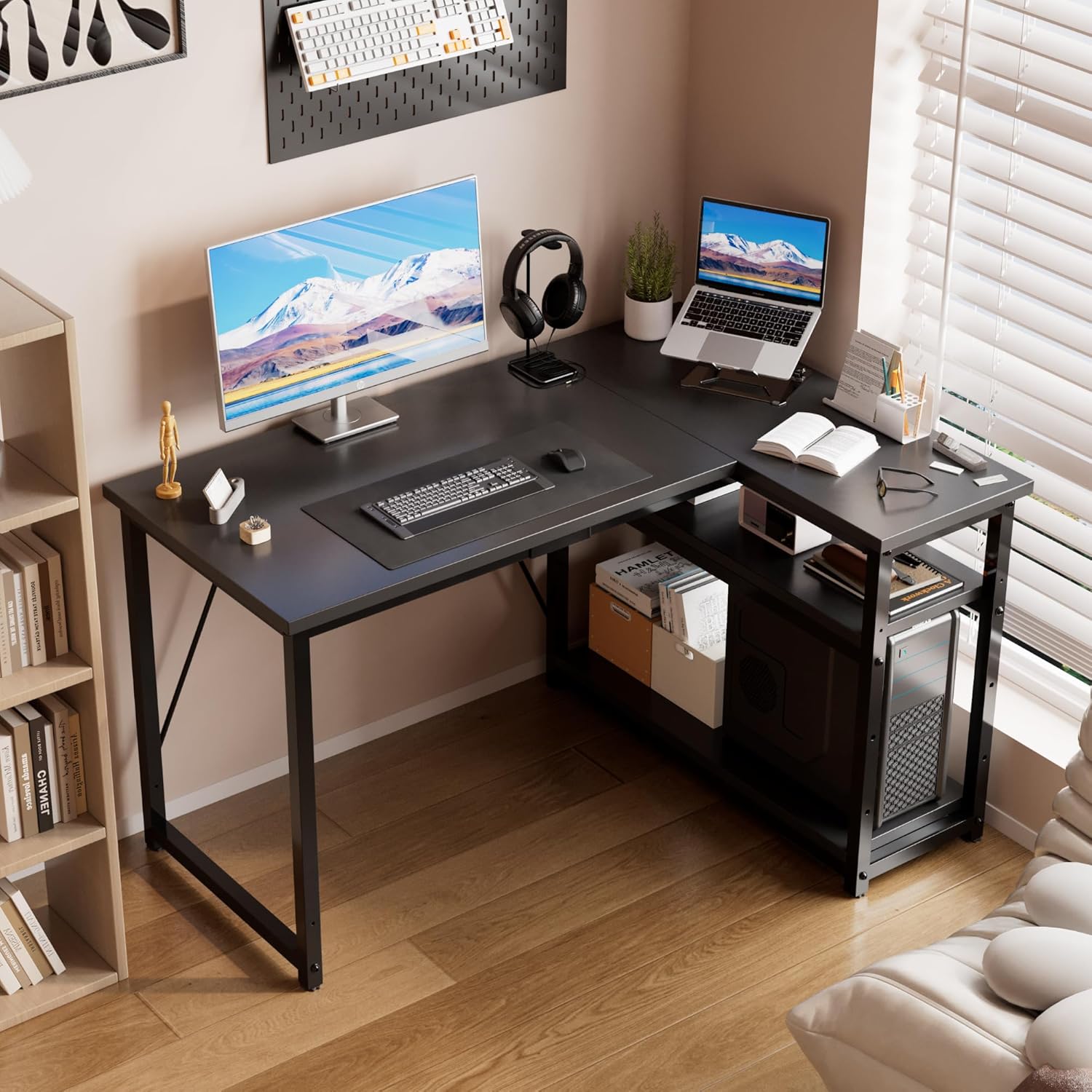 Thumbnail 1 de JUMMICO Scrivania Angolare L 120x80 cm 🪑