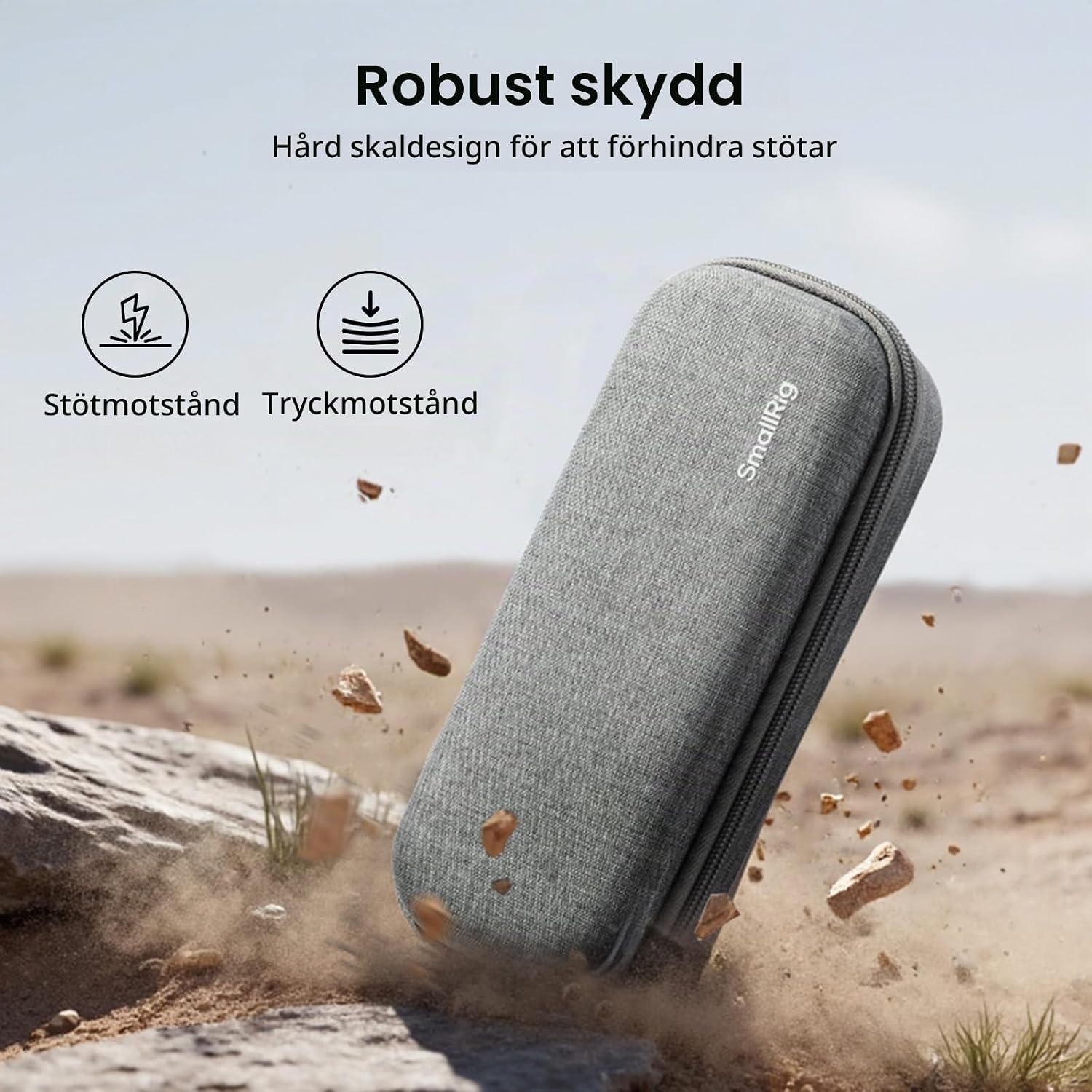 Thumbnail 2 de SMALLRIG 5118 hårt fodral för DJI Osmo Pocket 3 med handledsrem