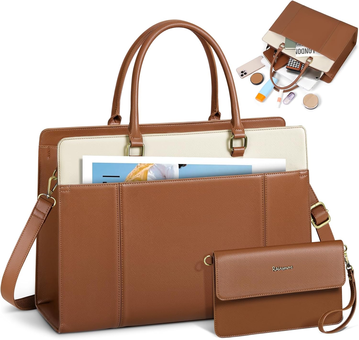 RAINSMORE Bolso Universidad 15,6 Pulgadas