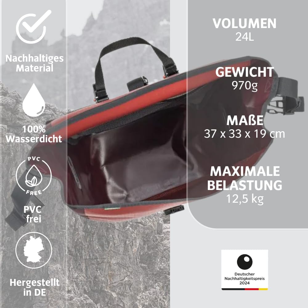 Thumbnail 4 de VAUDE Aqua Back Single Hinterradtasche für Gepäckträger (QMR 2.0), wasserdicht – 24 l