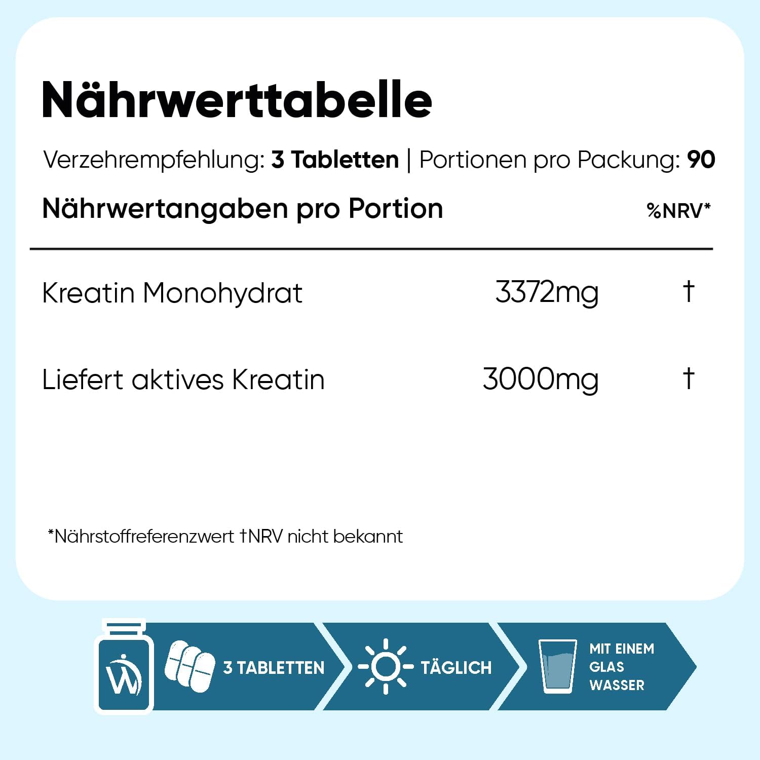 Thumbnail 2 de WeightWorld Creatin Monohydrat 3000 mg Tabletten