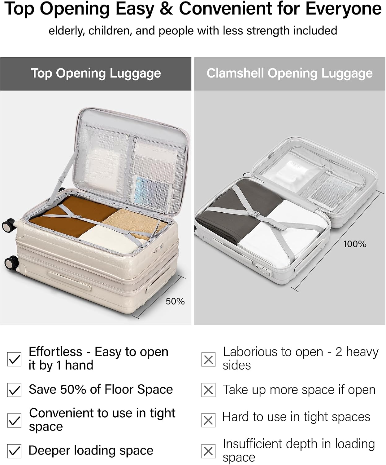 Thumbnail 2 de Hanke 26 Inch Expandable Top‑Opening Suitcase
