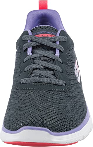 Thumbnail 3 de Skechers Flex Appeal 4.0 Brilliant View Regular para mujer — Charcoal Mesh Lavender Trim, 39 EU