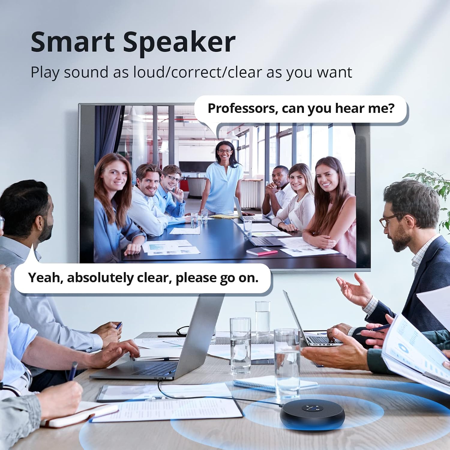 Thumbnail 4 de EMEET OfficeCore M1A USB Speakerphone (Zoom Certified) with 360° AI mics for 5–8 people