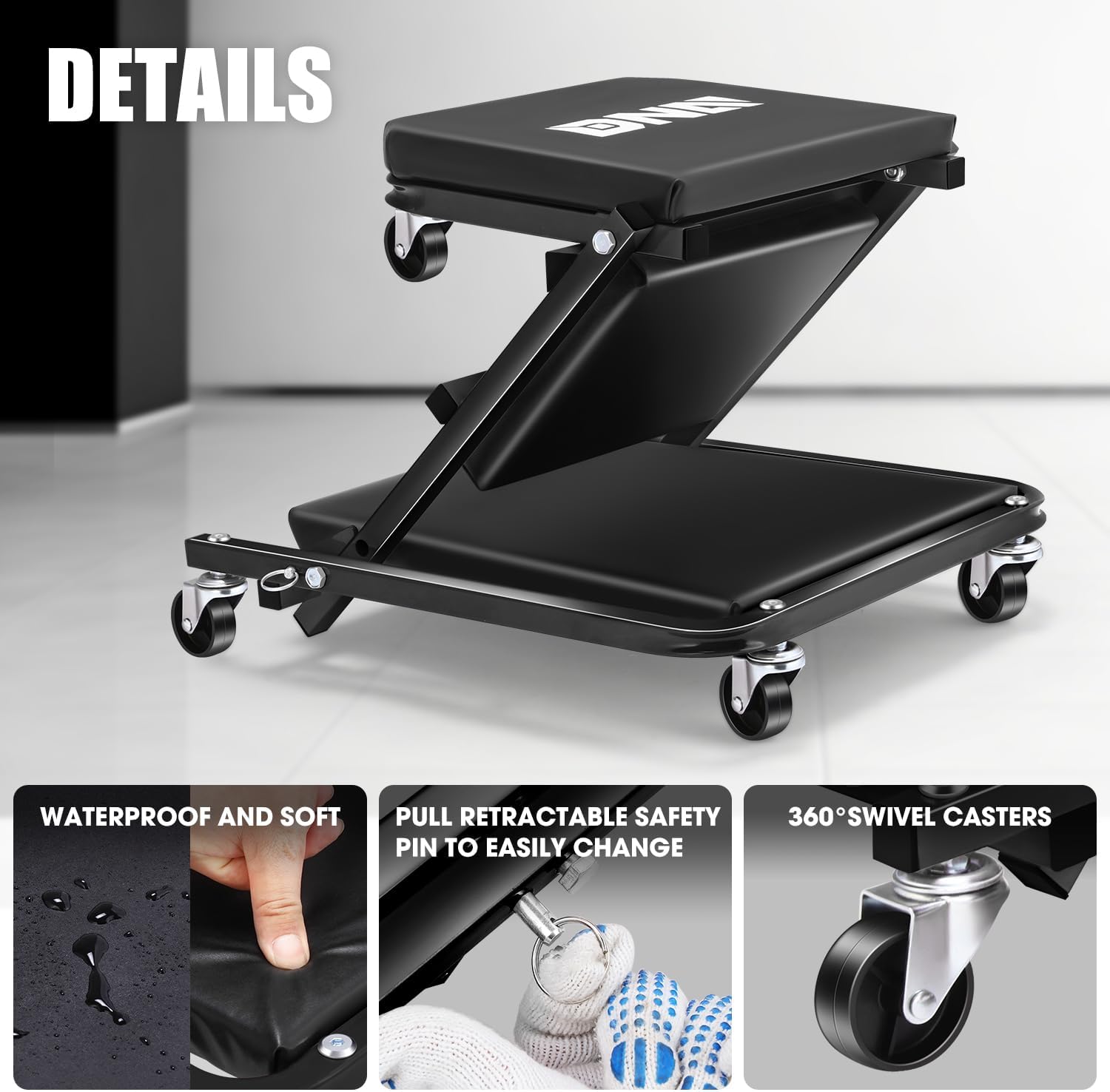 Thumbnail 5 de DNA MOTORING TOOLS-00493 36in Rolling Z Creeper