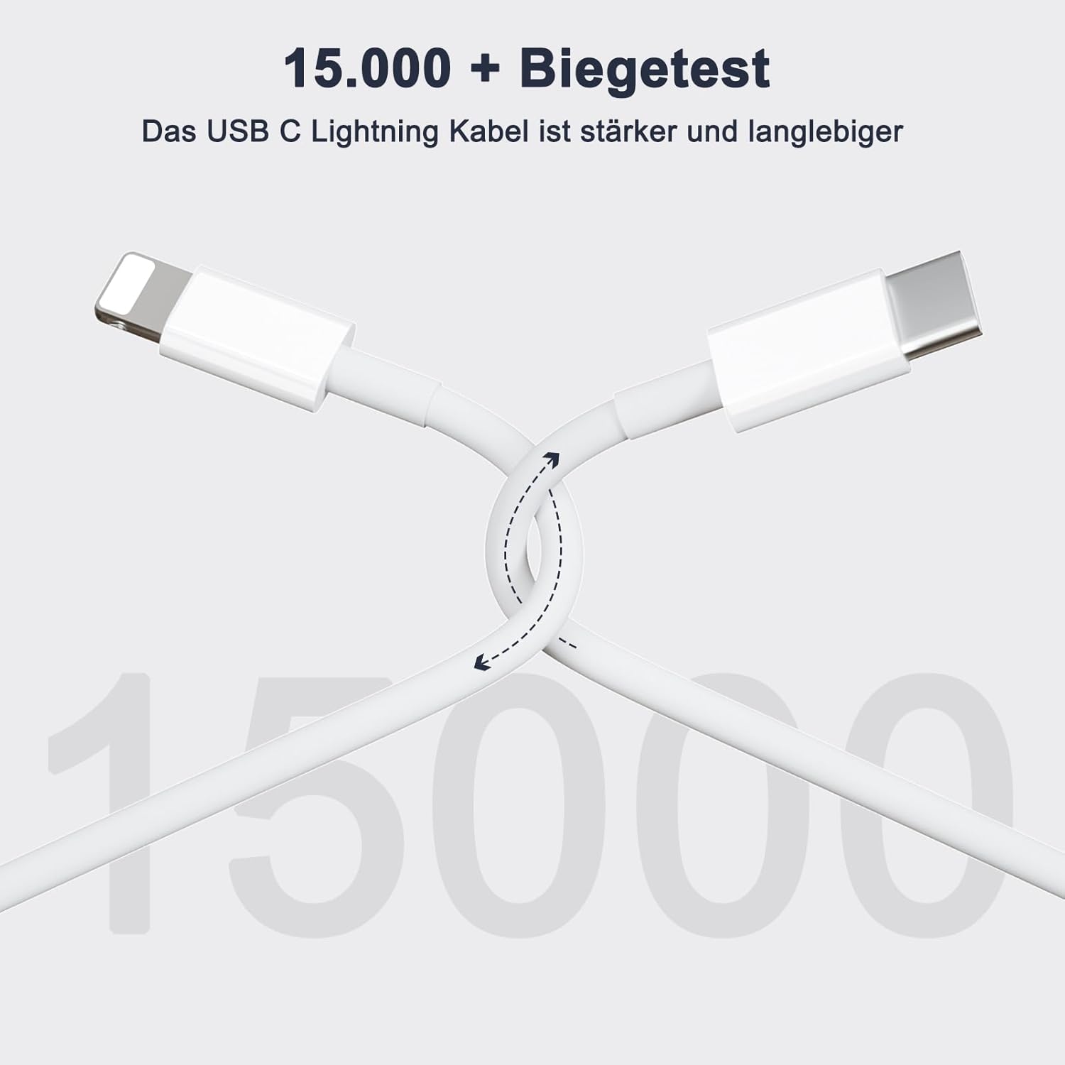 Detalle 1 de Caricatore USB-C 20W per iPhone 2 m