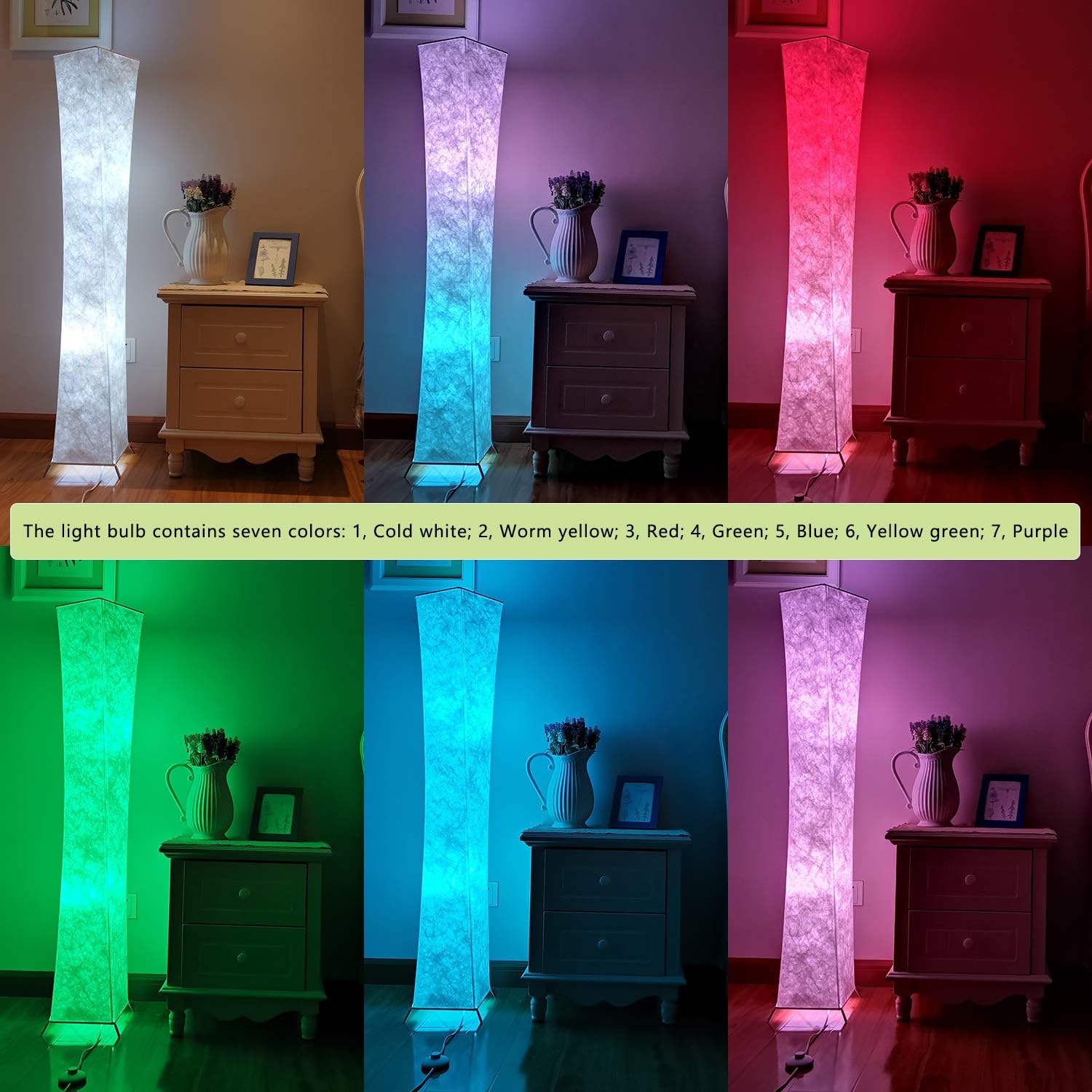 Detalle 2 de RGB Soft Floor Lamp 132cm
