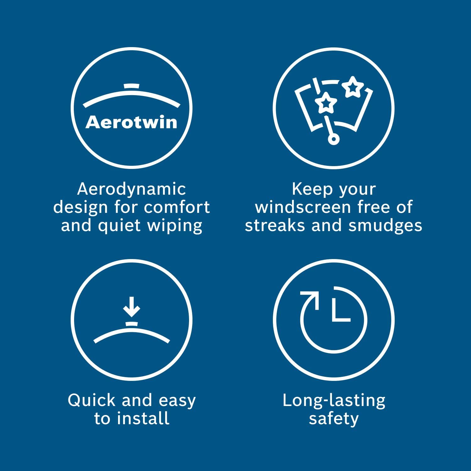 Detalle 2 de Bosch Aerotwin AM 310 S front windscreen wiper blades (set of 2) with pre-assembled adapter – 650mm/475mm