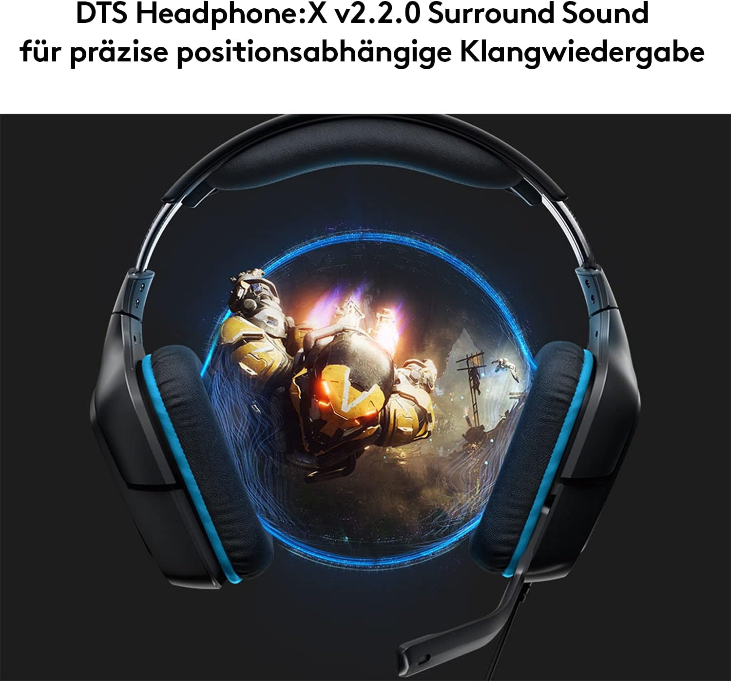 Thumbnail 2 de Logitech G432 kabelgebundenes Gaming-Headset mit DTS Headphone:X 2.0, 7.1 Surround und Flip-Stummschaltung
