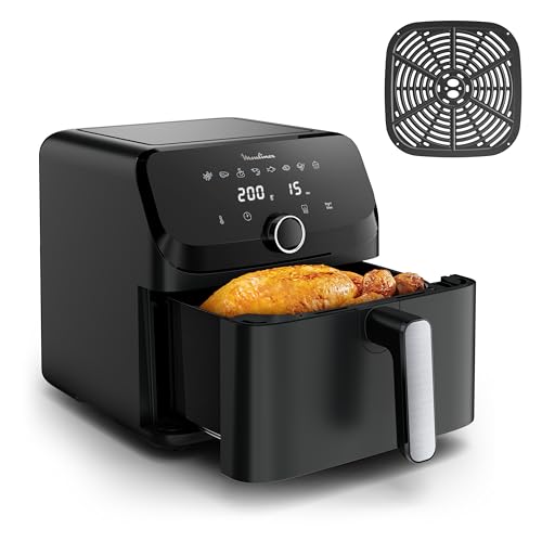 Detalle 2 de Moulinex Easy Fry Mega air fryer – 7,5 L, 8 programmes, Noir