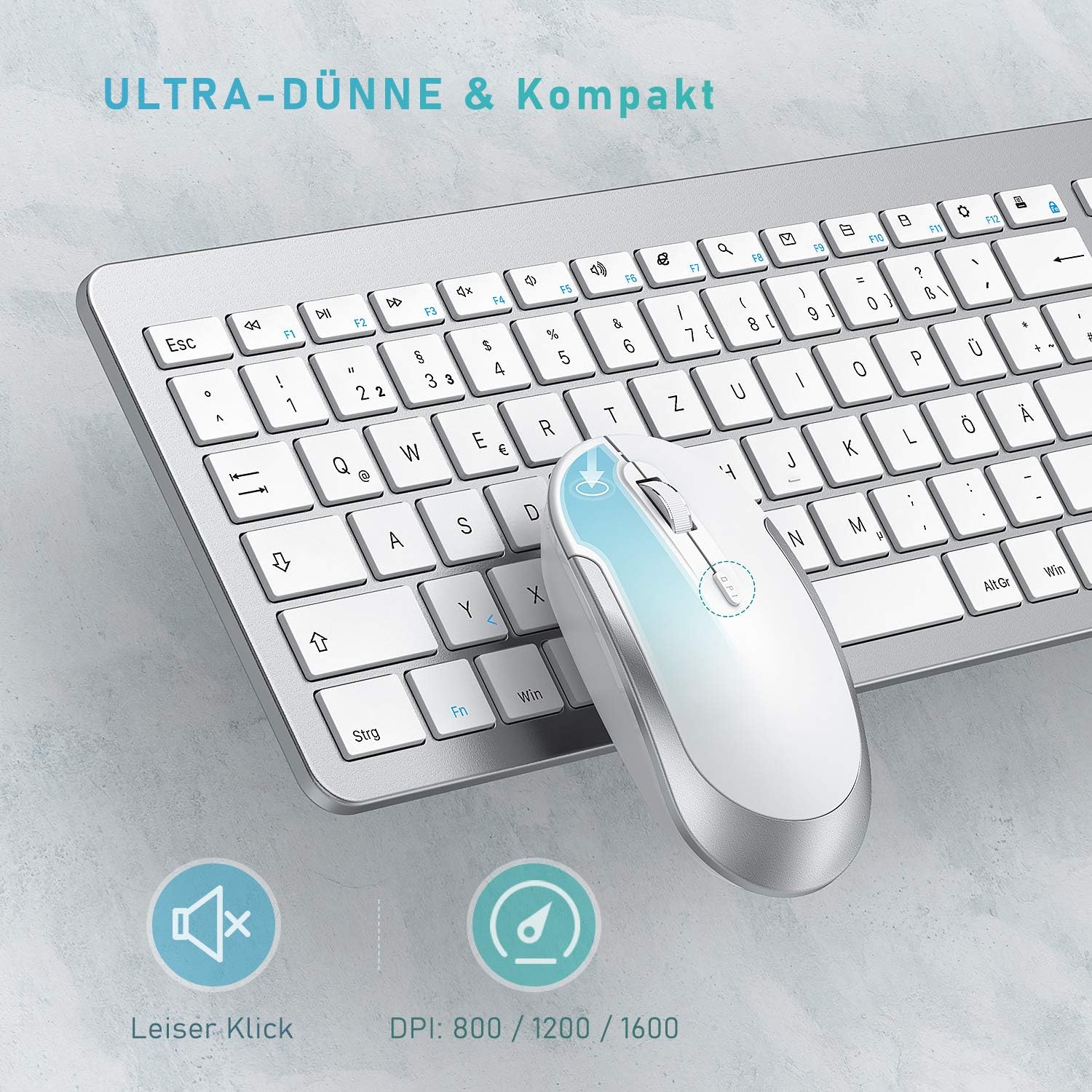 Thumbnail 4 de seenda SK38-3 Kabelloses Tastatur-Maus-Set ⌨