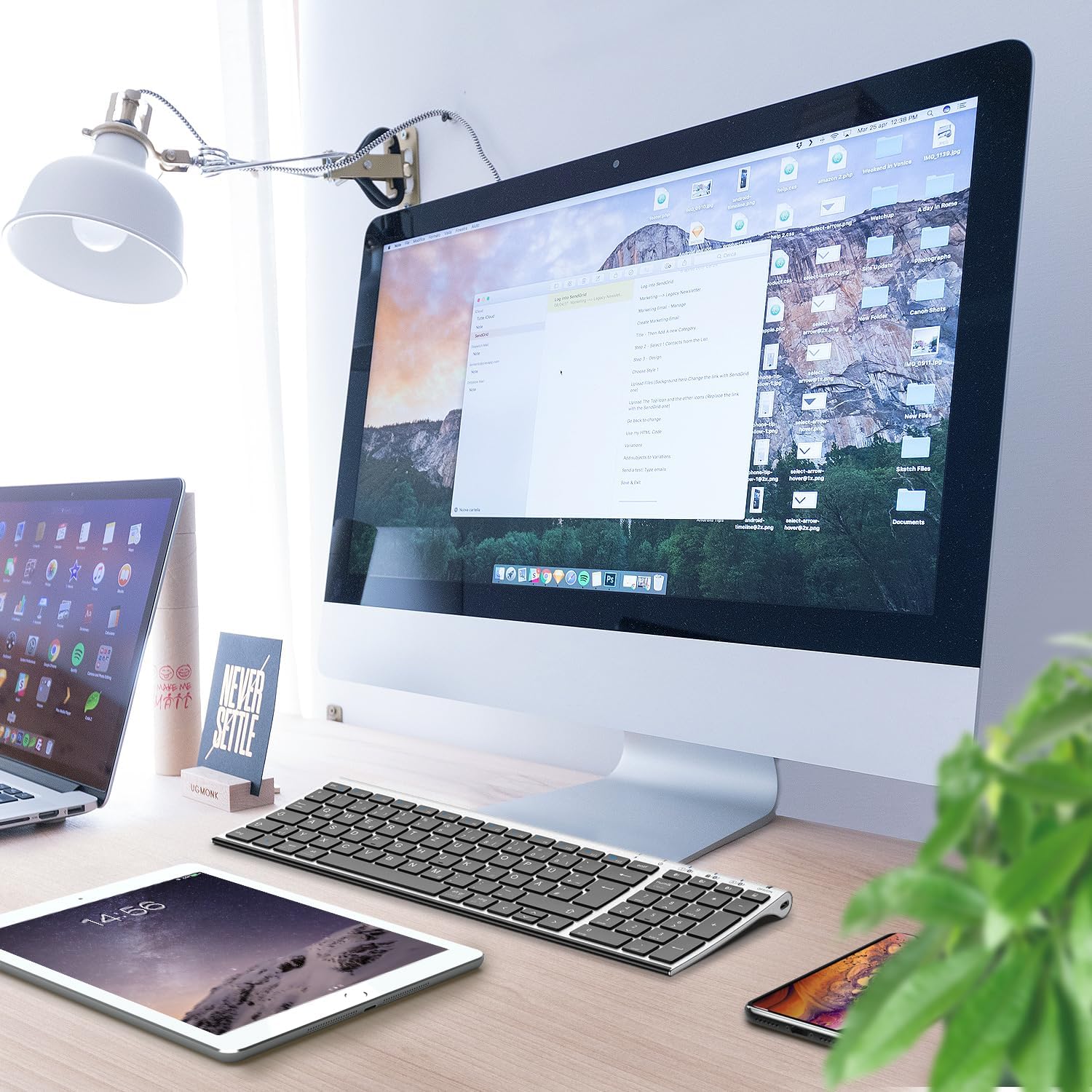 Thumbnail 5 de iClever BK10 Bluetooth-Tastatur: Kabellos, ultraslim & komfortabel mit drei Bluetooth-Kanälen