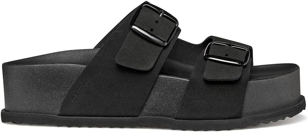 Detalle de Geox Femme Sandybett High A Sandales Plates – sandales plates respirantes pour femme