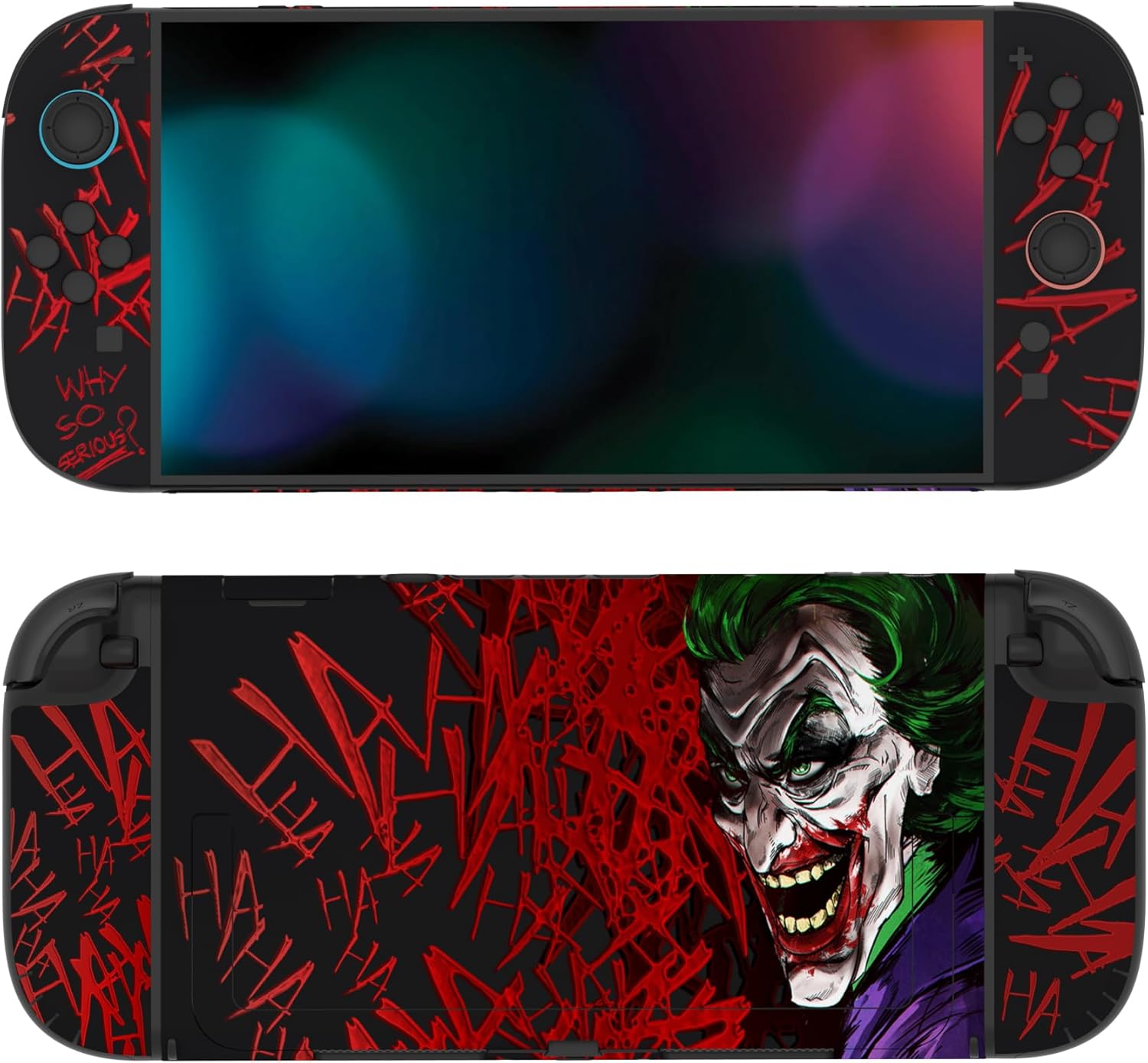 Thumbnail 3 de PlayVital Full Set Protective Skins for Nintendo Switch 2 Console & Joycon – Clown Hahaha vinyl decal wrap