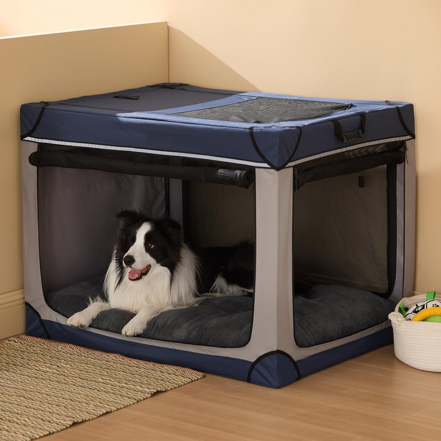 Thumbnail 6 de Bedsure Dog Crate Bed Washable Extra Large (XL) Calming Mattress with Anti Slip Bottom, Grey – 104x69x8cm