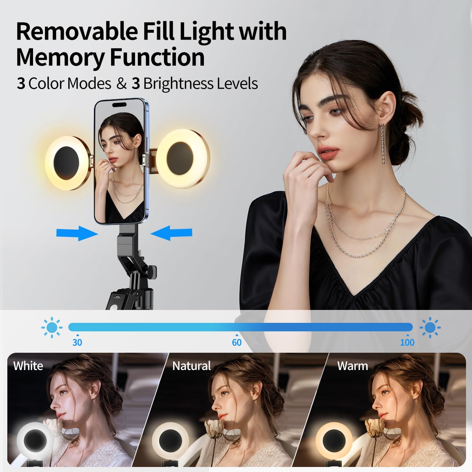 Thumbnail 6 de yAyusi Magnetic Vlogging Kit 70.9" Tripod