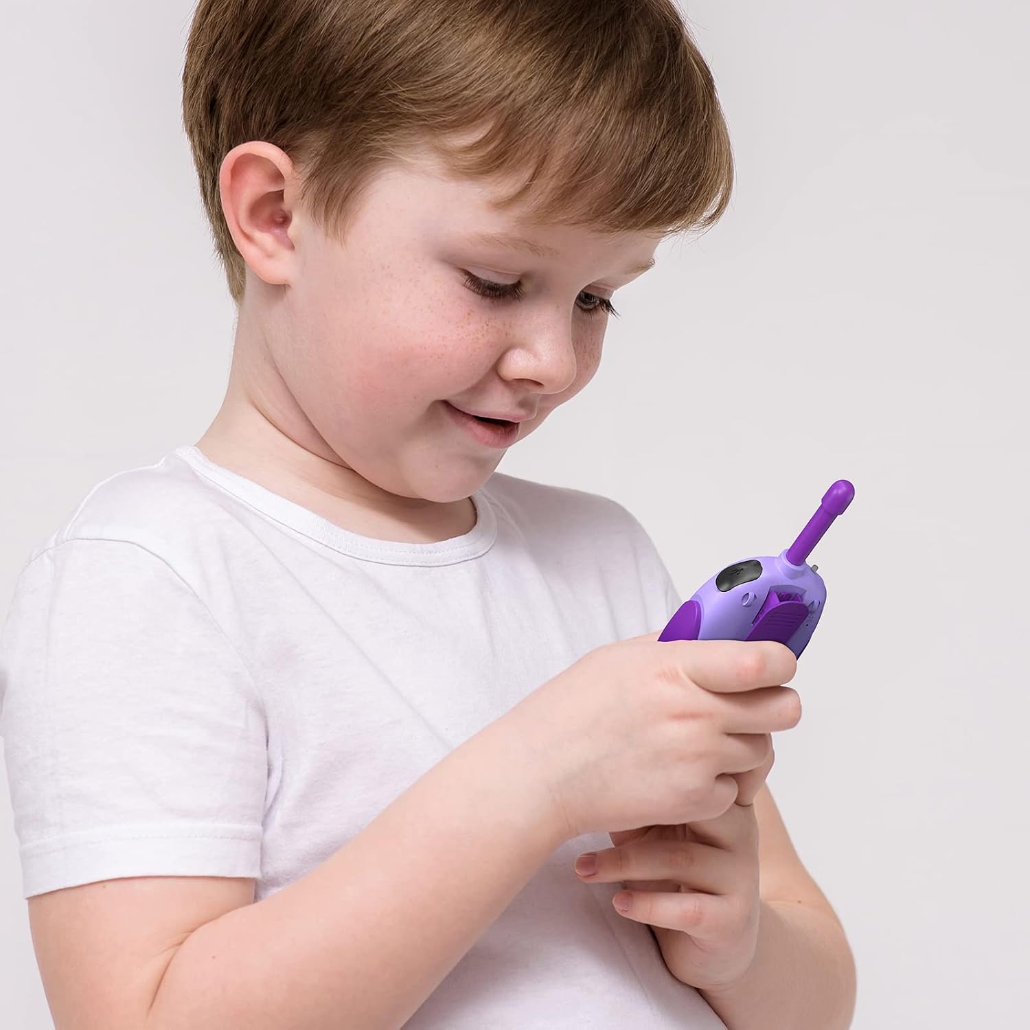 Thumbnail 6 de HPROMOT Kinder Walkie-Talkies im 3er-Set, aufladbar mit LCD, Taschenlampe, 16 Kanäle