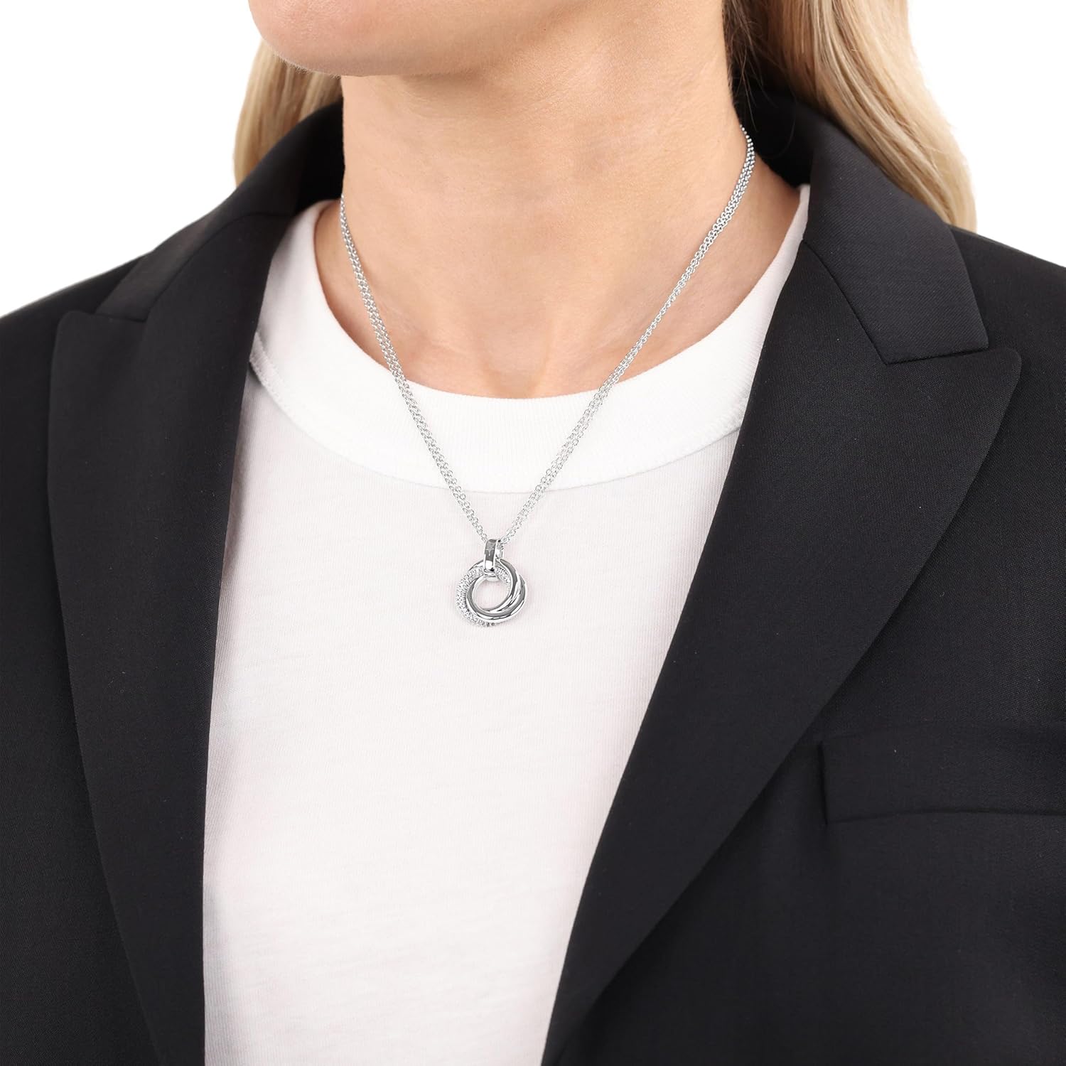 Thumbnail 1 de JOOP! Halskette aus 925 Sterling Silber für Damen mit Anhänger und Zirkonia
