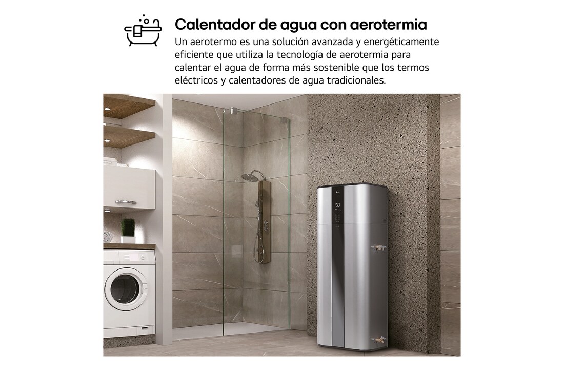 Detalle 2 de LG WH27S 270ℓ Aerotermo Aqua Therma R134a