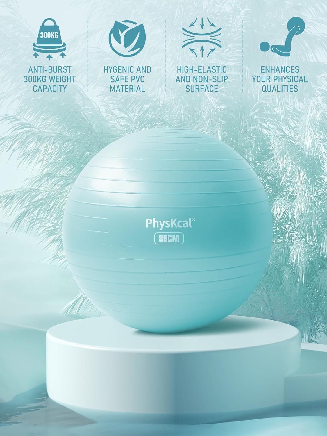 Detalle 2 de PhysKcal Gym Ball 85 cm balance stability