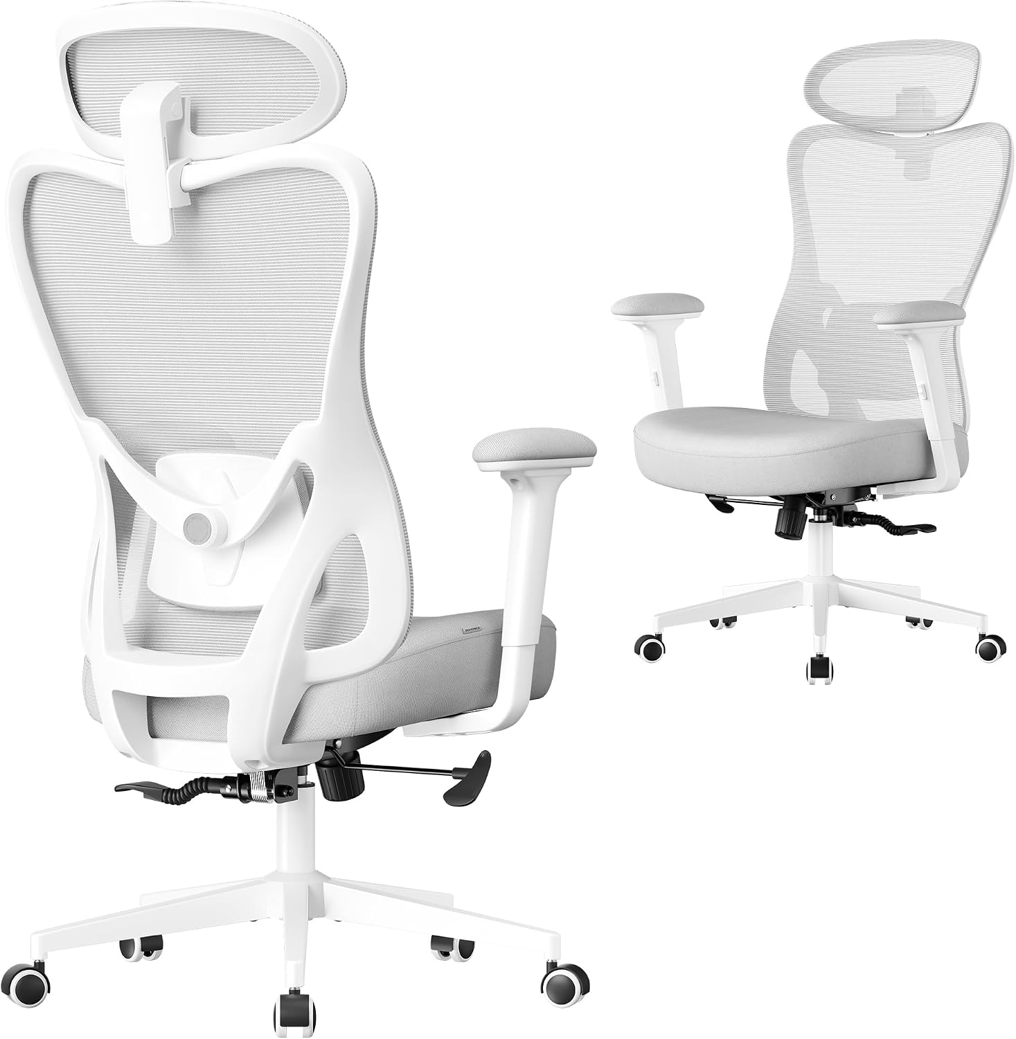 Detalle de SONGMICS Sedia da Ufficio Ergonomica OBN066GD01: comfort regolabile e supporto completo