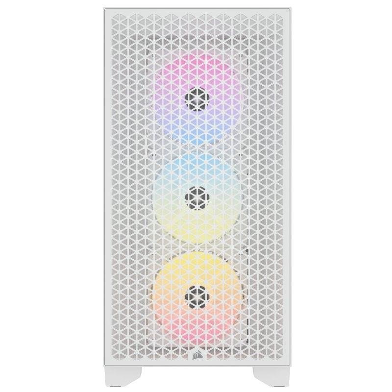 Detalle 2 de Corsair 3000D RGB AIRFLOW Blanca, cristal templado