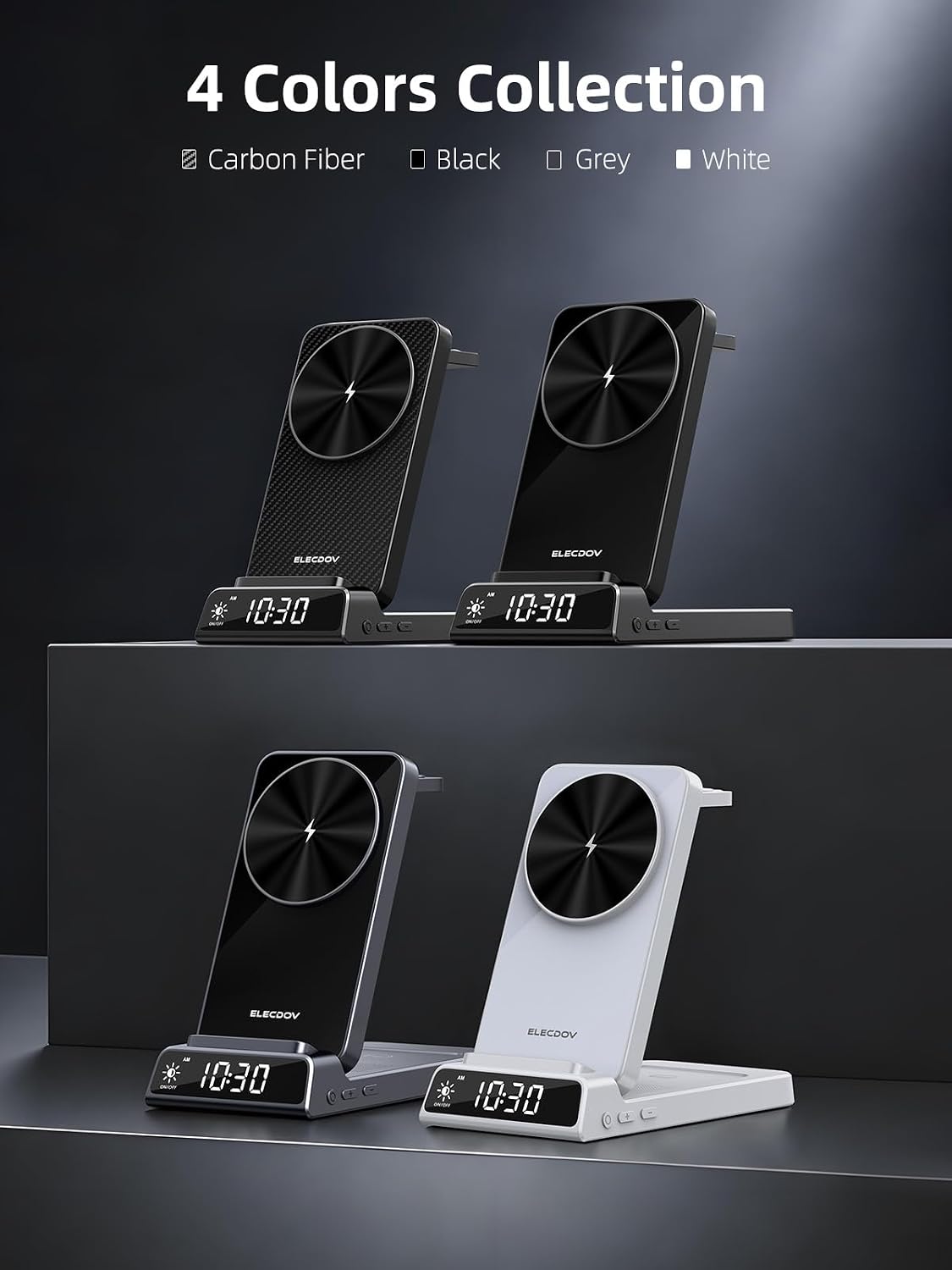 Detalle de Magnetic Wireless Charger for Samsung: 3 in 1 Mag Safe Dock for Galaxy Phones, Watch and Buds