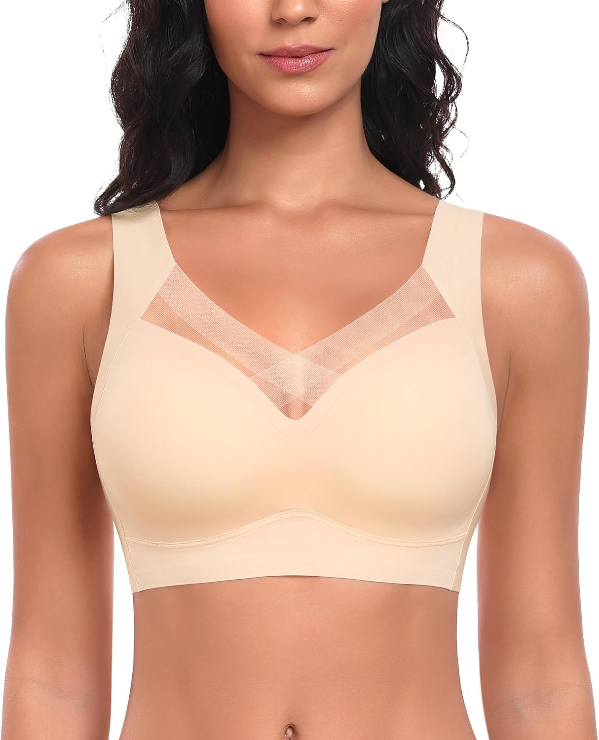 Thumbnail 6 de Damen BH Ohne Bügel Nahtloser Bequemer BH – Weicher, glatter Bralette mit abnehmbaren 3D-Cups
