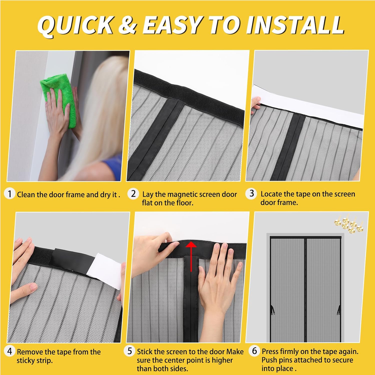 Detalle 2 de Magnetic Screen Door, 48 x 96 Inch