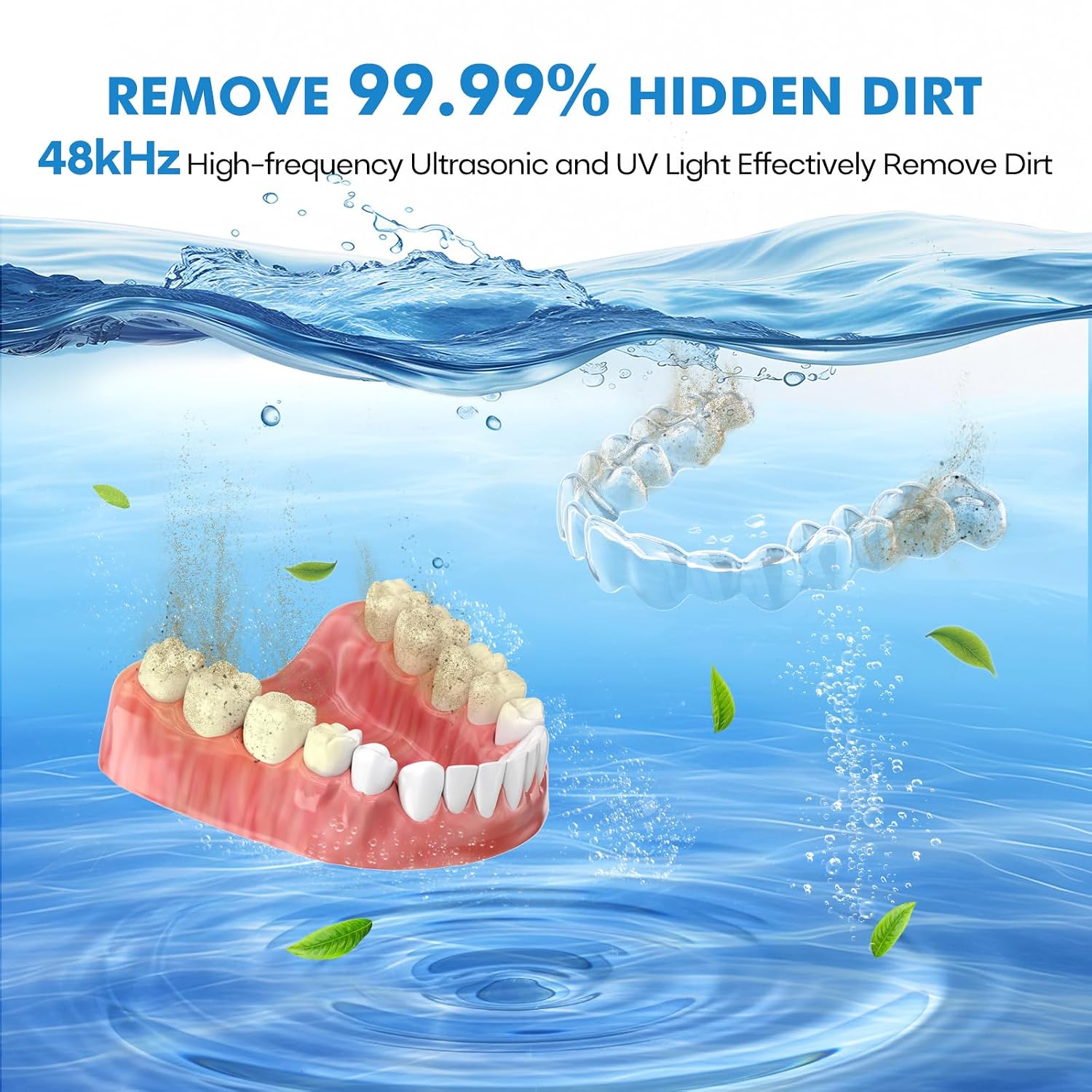 Thumbnail 1 de MUAYSY Upgraded Ultrasonic Retainer Cleaner 200ML